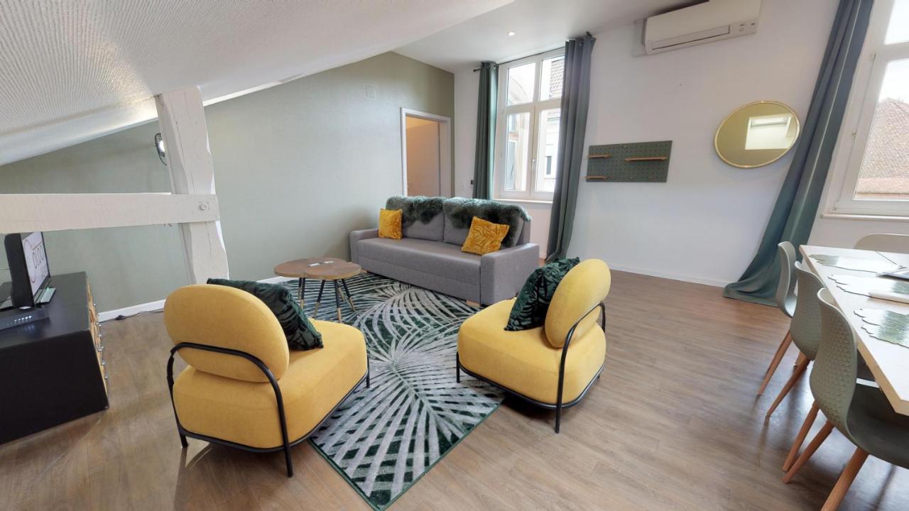 Ferienwohnung L'Entete Clim Hypercentre 5-7 Personnes Colmar Exterior foto